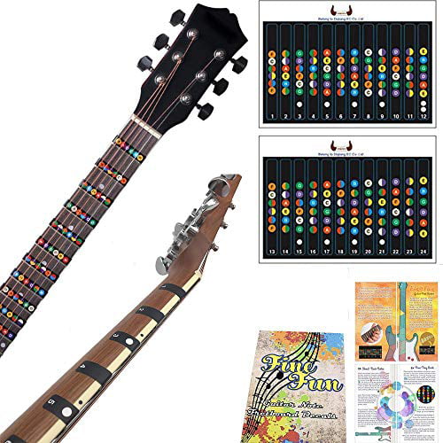 Inspiration Guitar Neck Wall Decal Musical Instrument Romovable Art Vinyl Decor